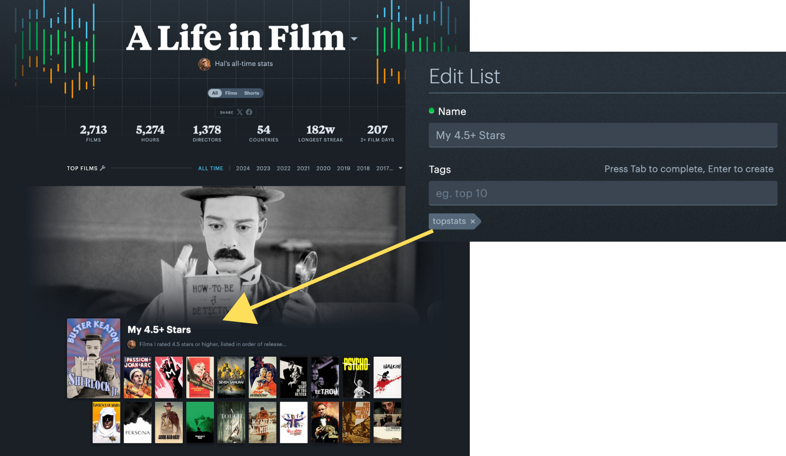 Using Tags on Letterboxd