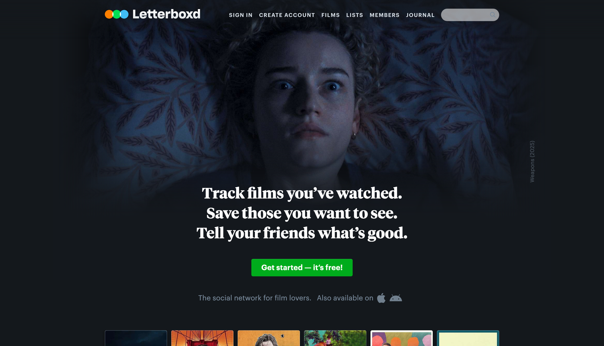Signing Up for Letterboxd